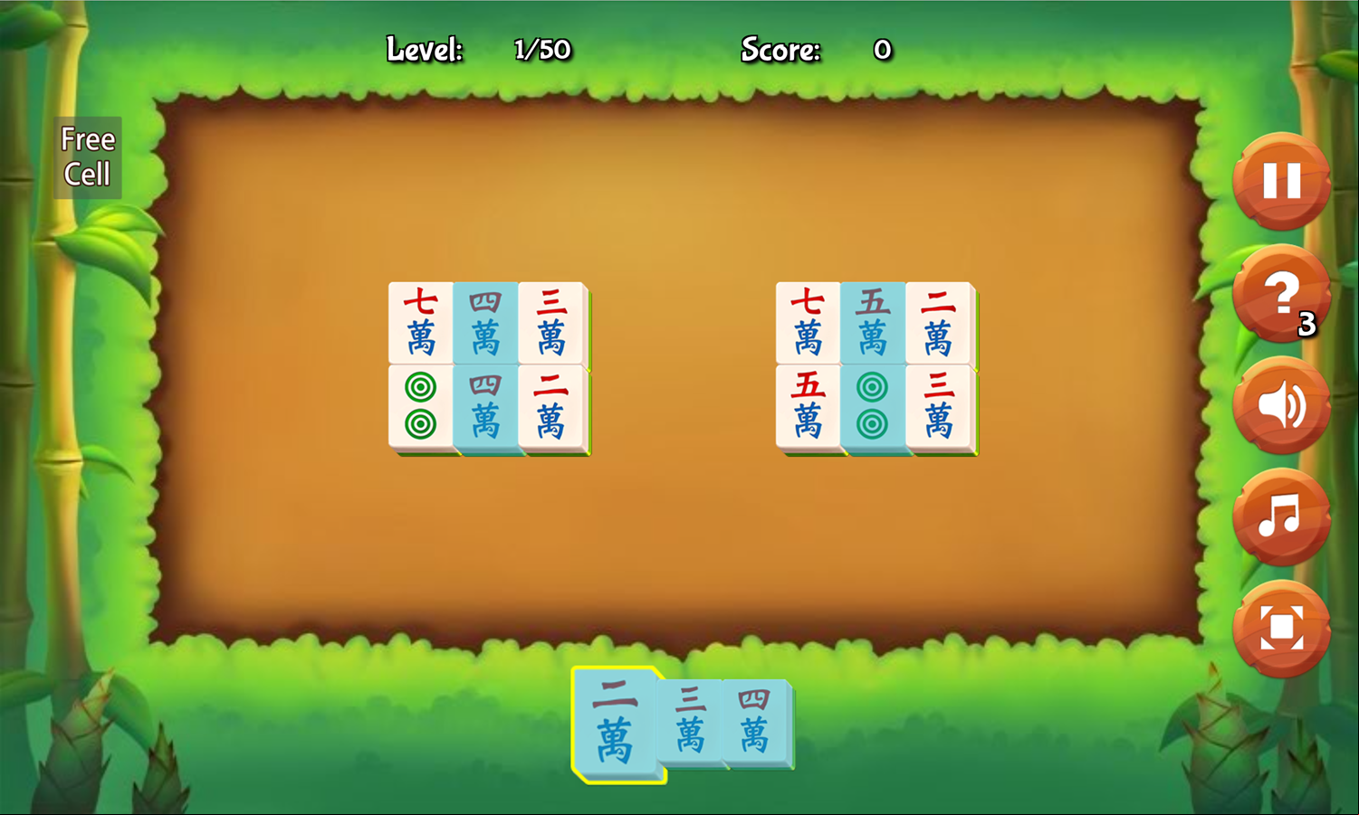Mahjong Sequence Game Screenshot.