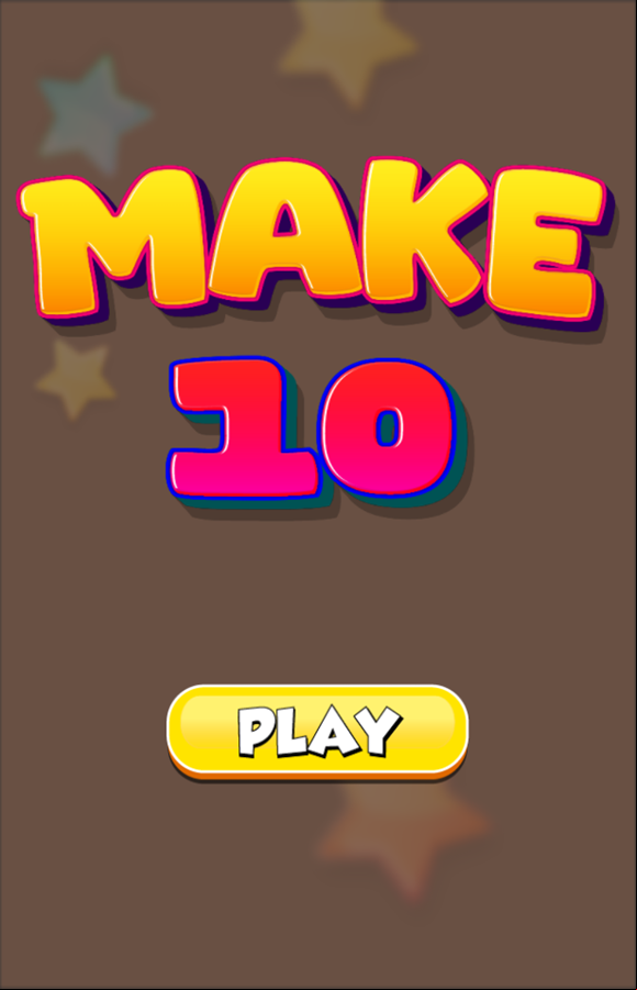 Make 10 Game Welcome Screen Screenshot.