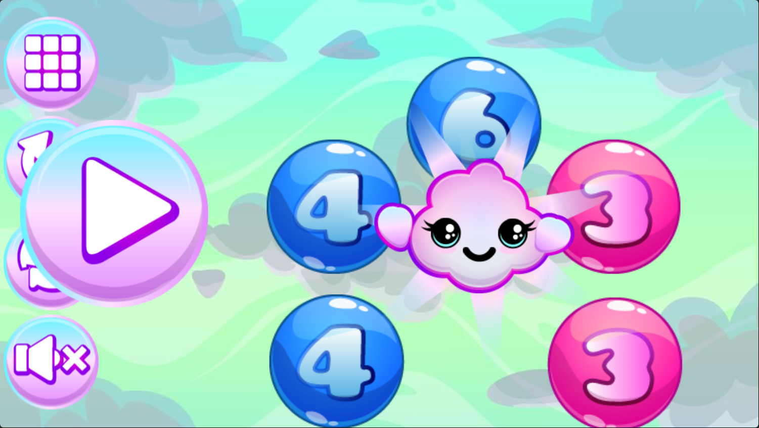 Math Solve a Bubbly Learning Experience Game Level Play Screenshot.