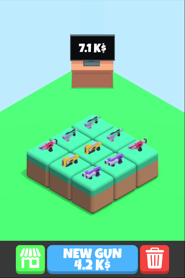 Merge Guns Game Screenshot.