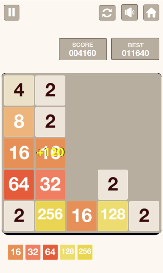 Merge Number 2048 Game Merging Screenshot.