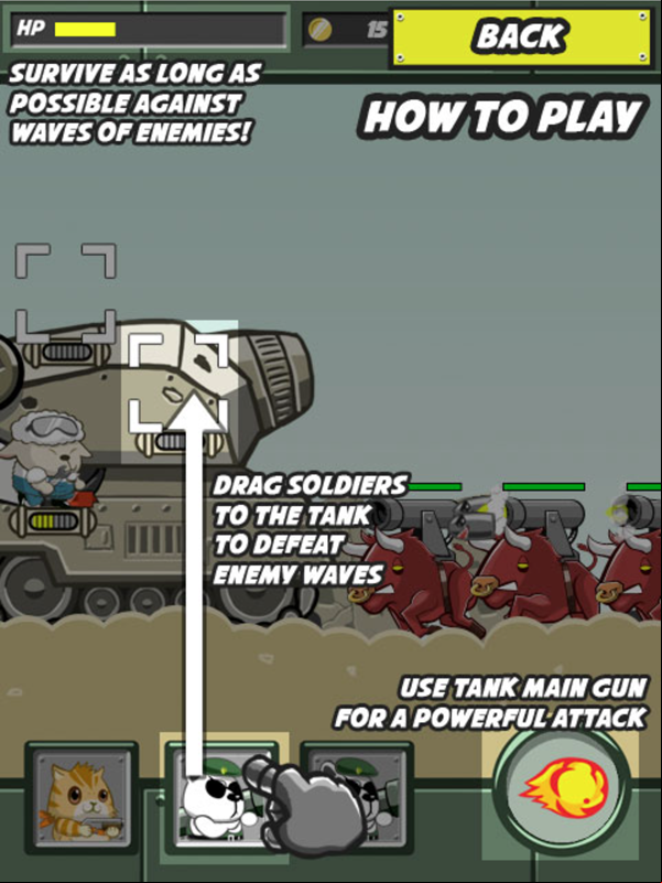 Metal Animal Game How to Play Screen Screenshot.