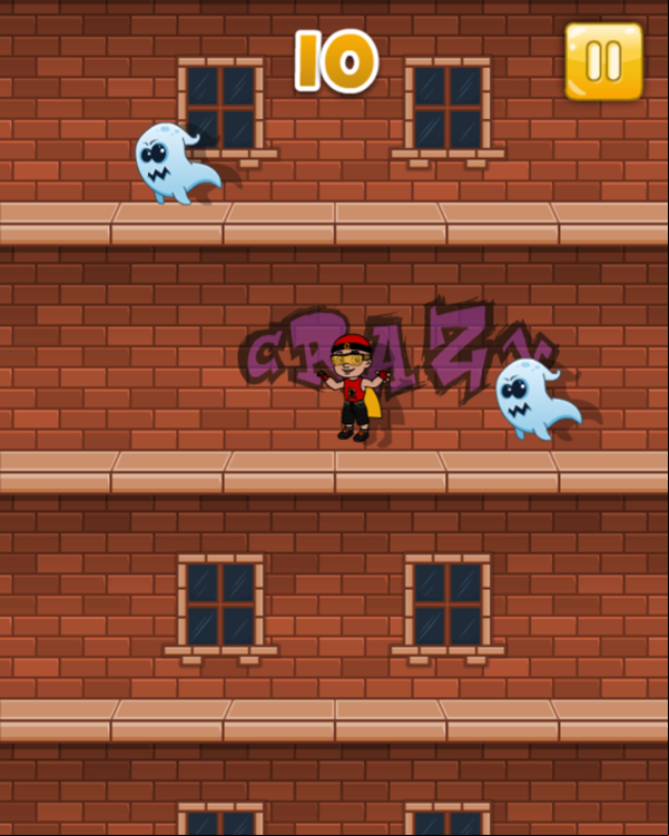 Mighty Raju Jump Game Play Screenshot.