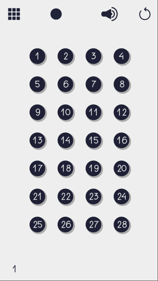 Num Dot Game Level Select Screenshot.