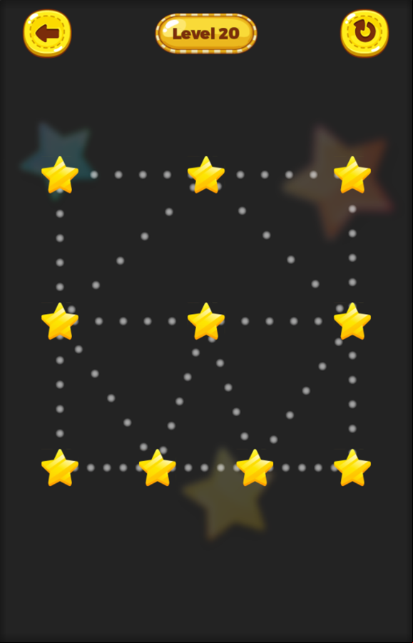 One Line Game Level Progress Screenshot.