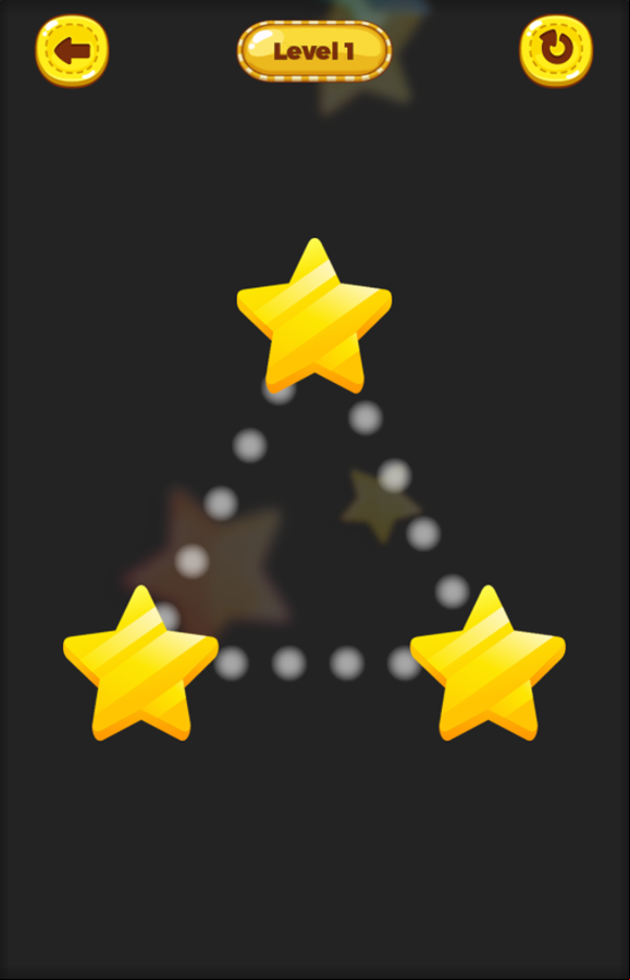 One Line Game Level Start Screenshot.