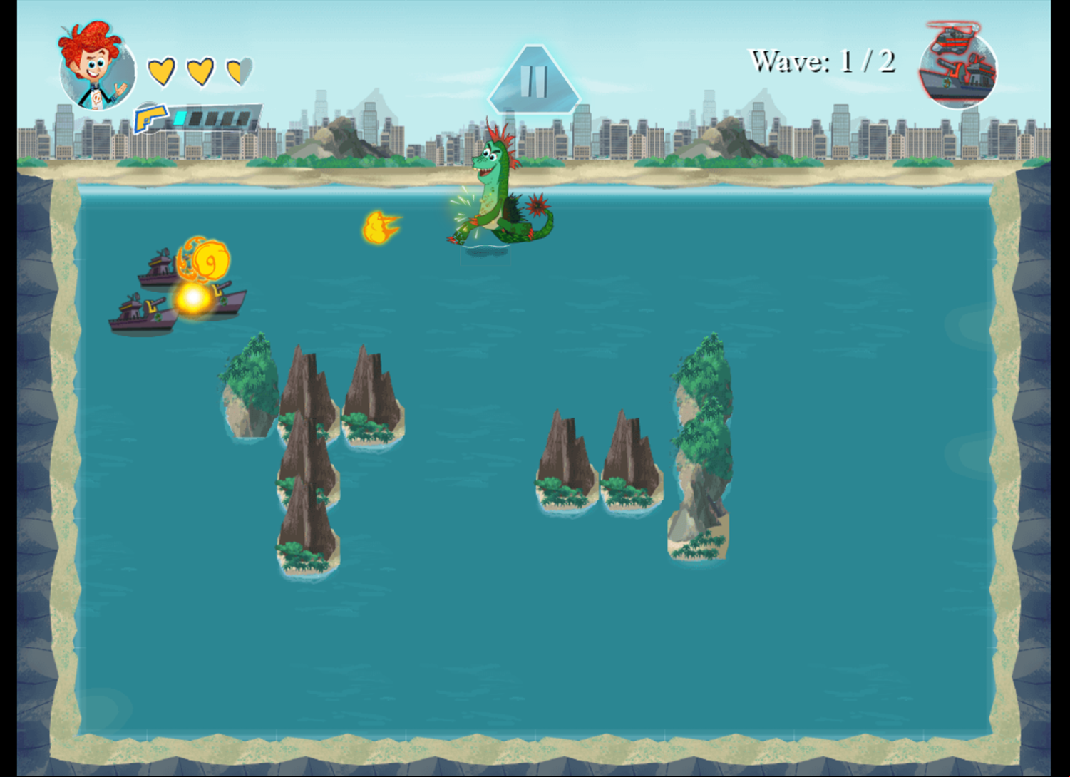 Penn Zero Part Time Hero Zap Trap Game Dino Gameplay Screenshot.