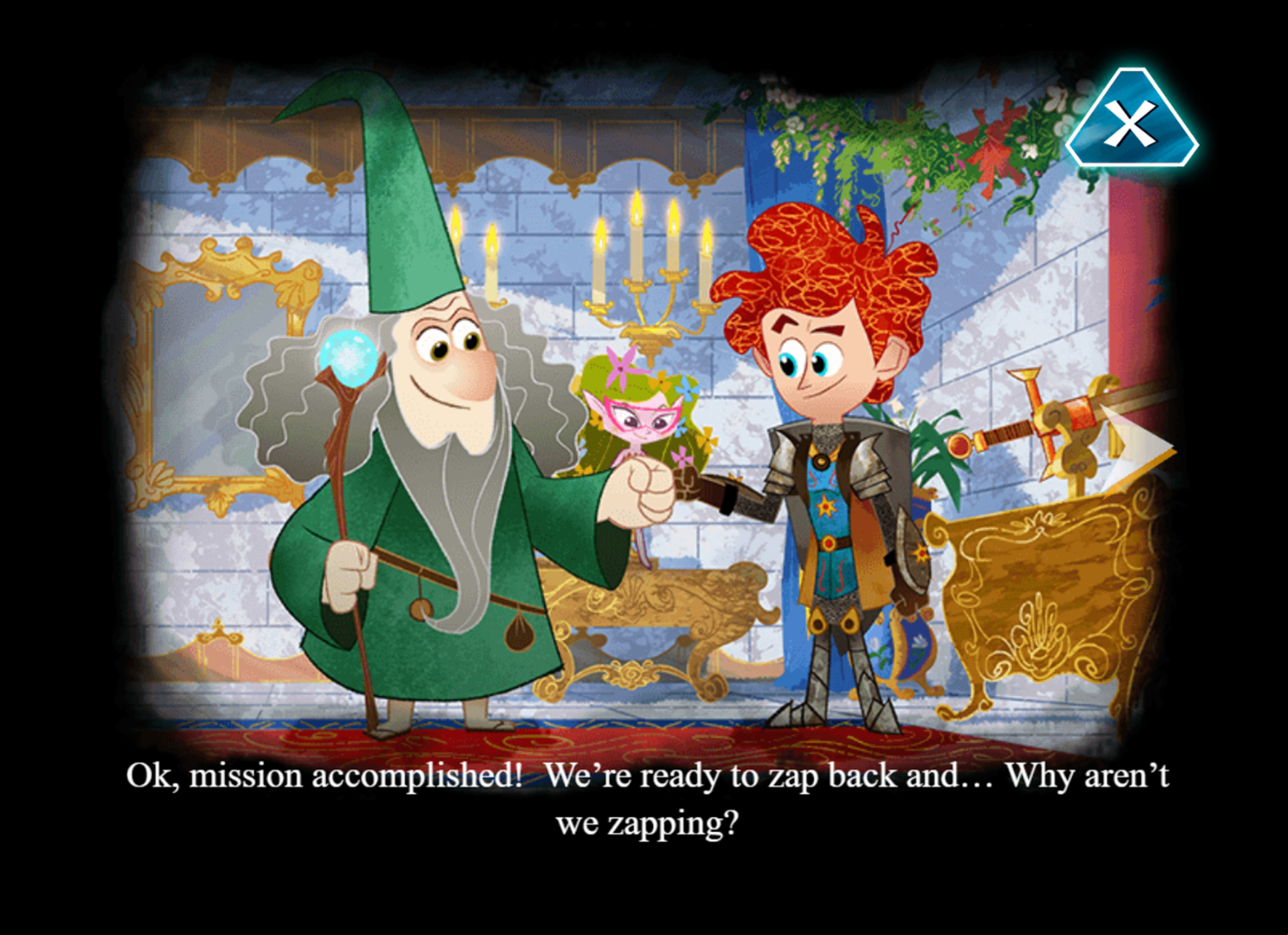 Penn Zero Part Time Hero Zap Trap Game Intro Screenshot.