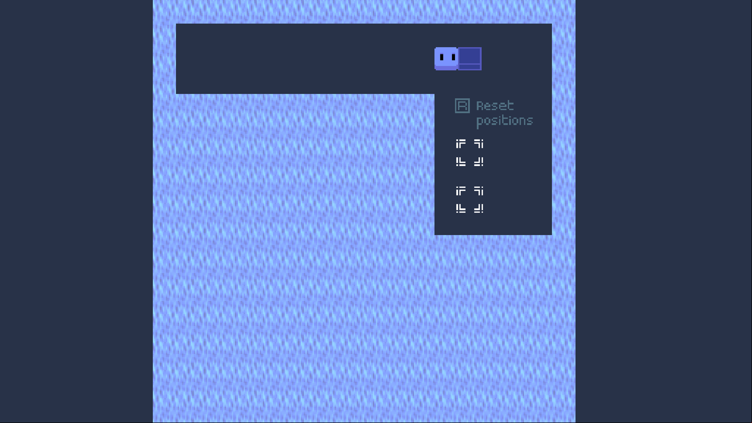 Physics Breaking Boxes Game Reset Screenshot.