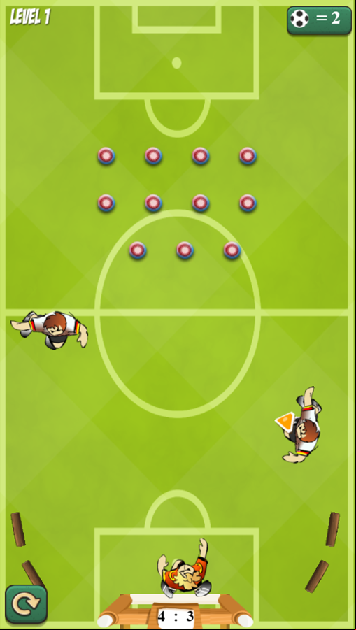 Pinball Football Gameplay Screenshot.