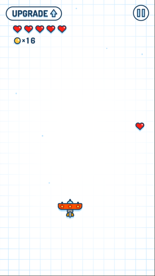 Plane Shooter Game Full Health Screenshot.