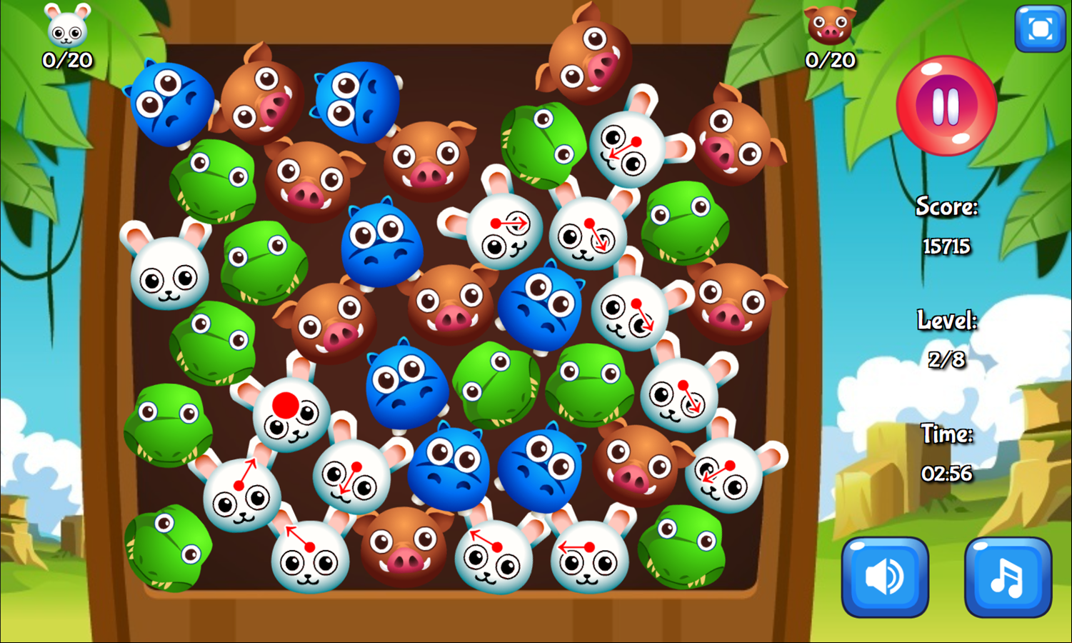 Plushy Animals Game Progress Screenshot.