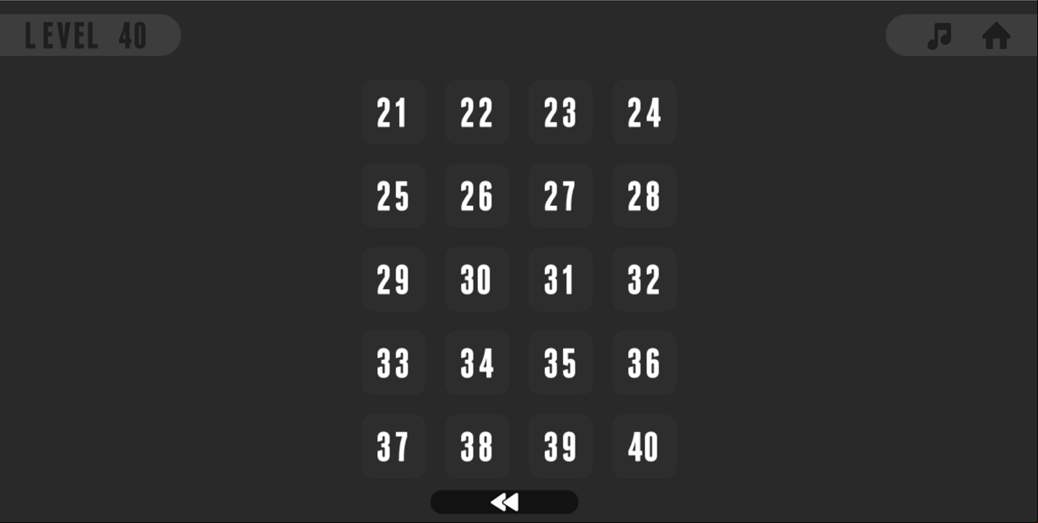 Puzzdot Game Level Select Screen Screenshot.