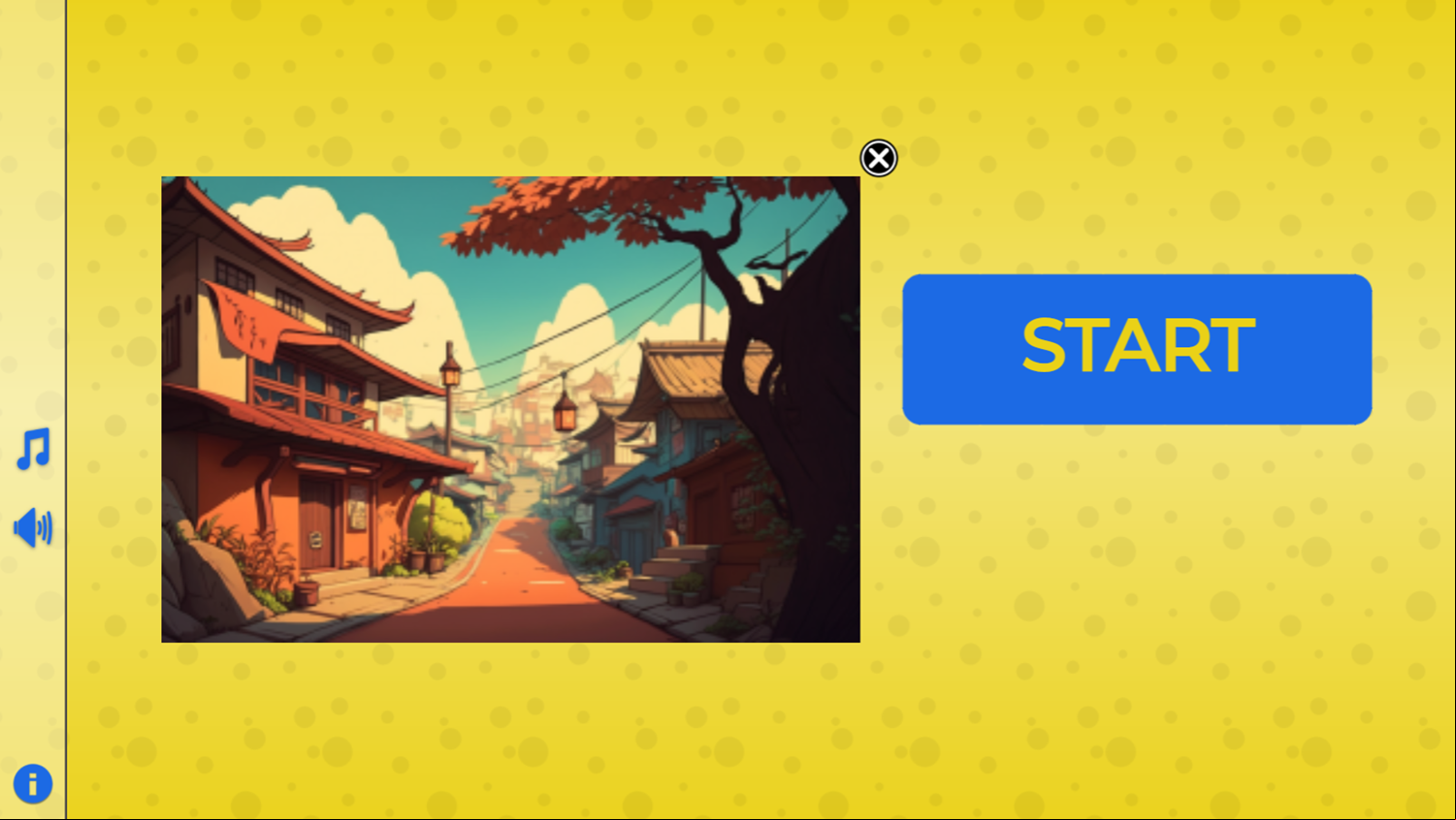 Puzzle Swap Game Start Screen Screenshot.