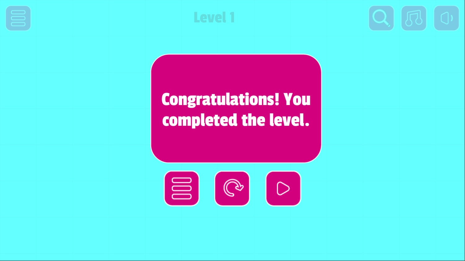 Remove Puzzle Game Level Complete Screenshot.