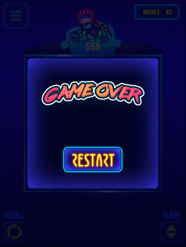 Ringy Dingy Game Over Screenshot.