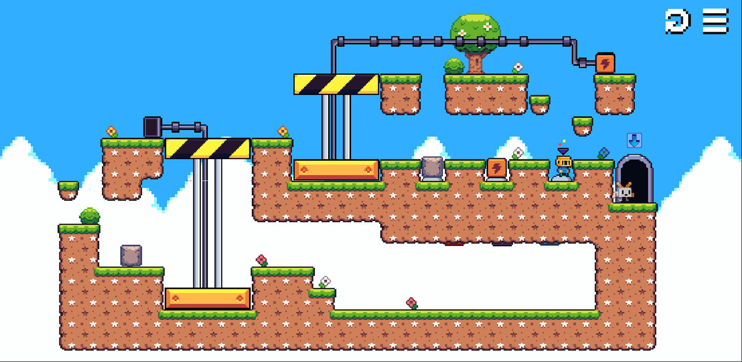 Roboduo Game Final Level Beat Screenshot.