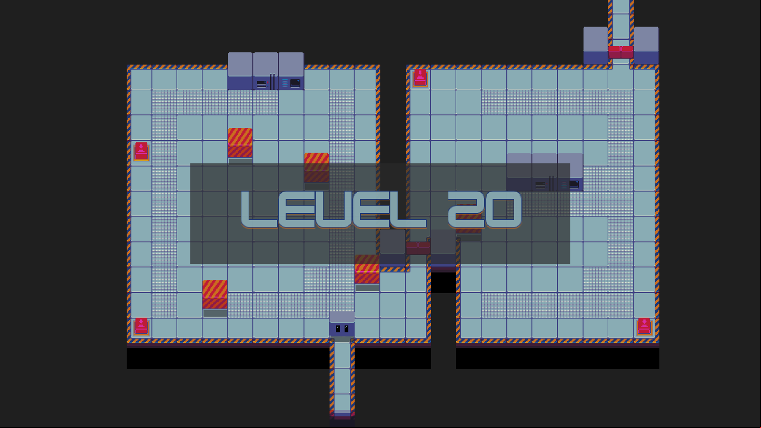 Robot Start Game Level With 2 Gates Screenshot.