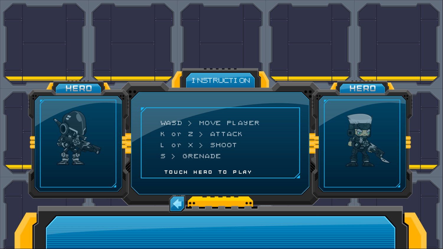 Robot Trooper Game How To Play Screenshot.
