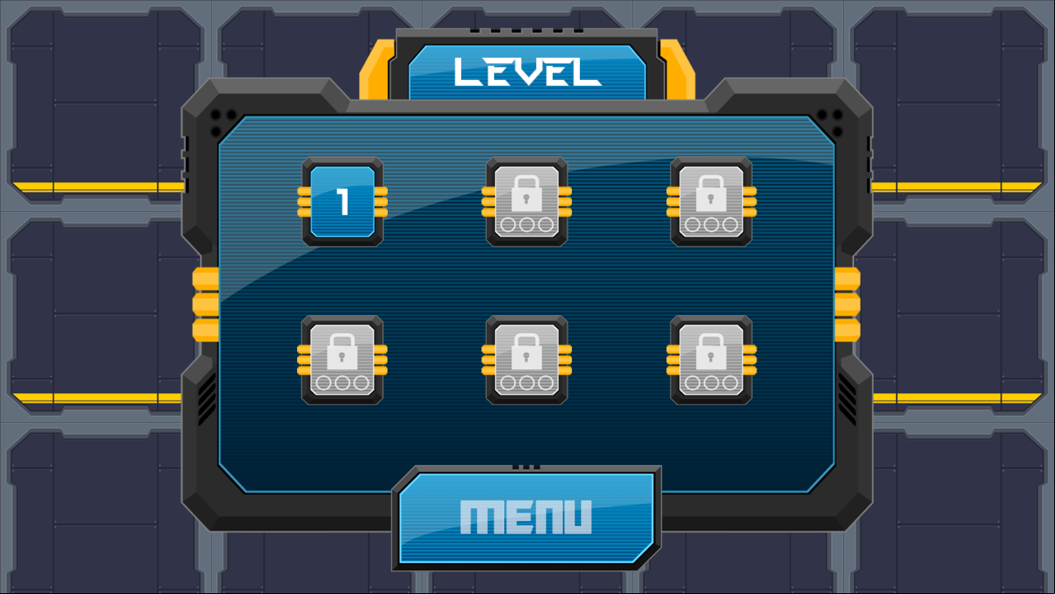 Robot Trooper Game Level Select Screenshot.