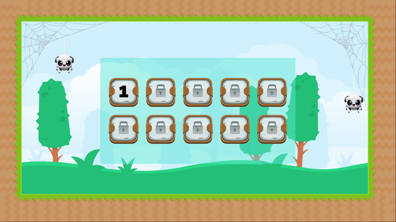 Roll and Escape Game Level Select Screenshot.