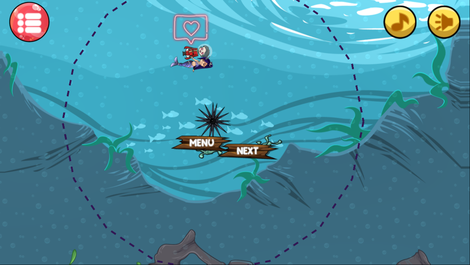 Save The Prince Game Level Complete Screenshot.
