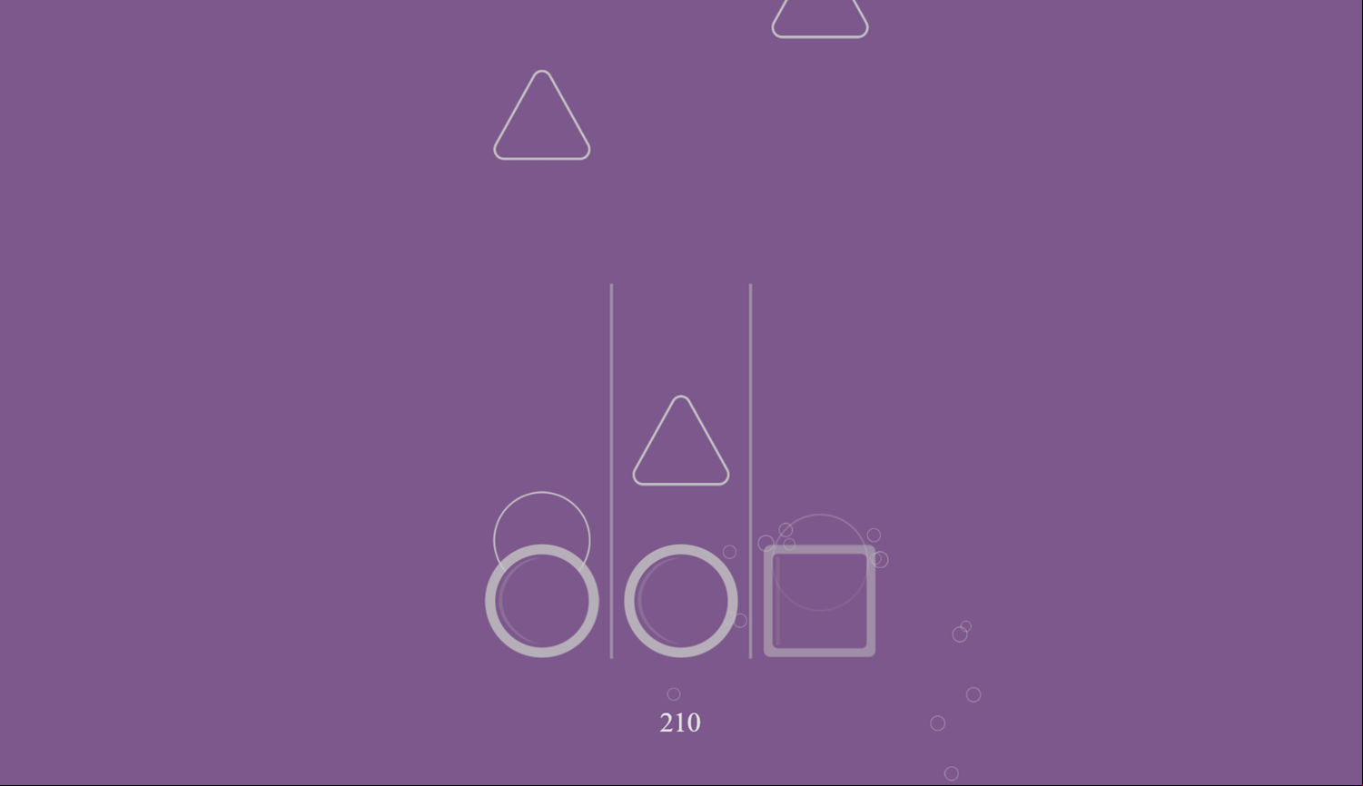 Shapes Game Over Screenshot.