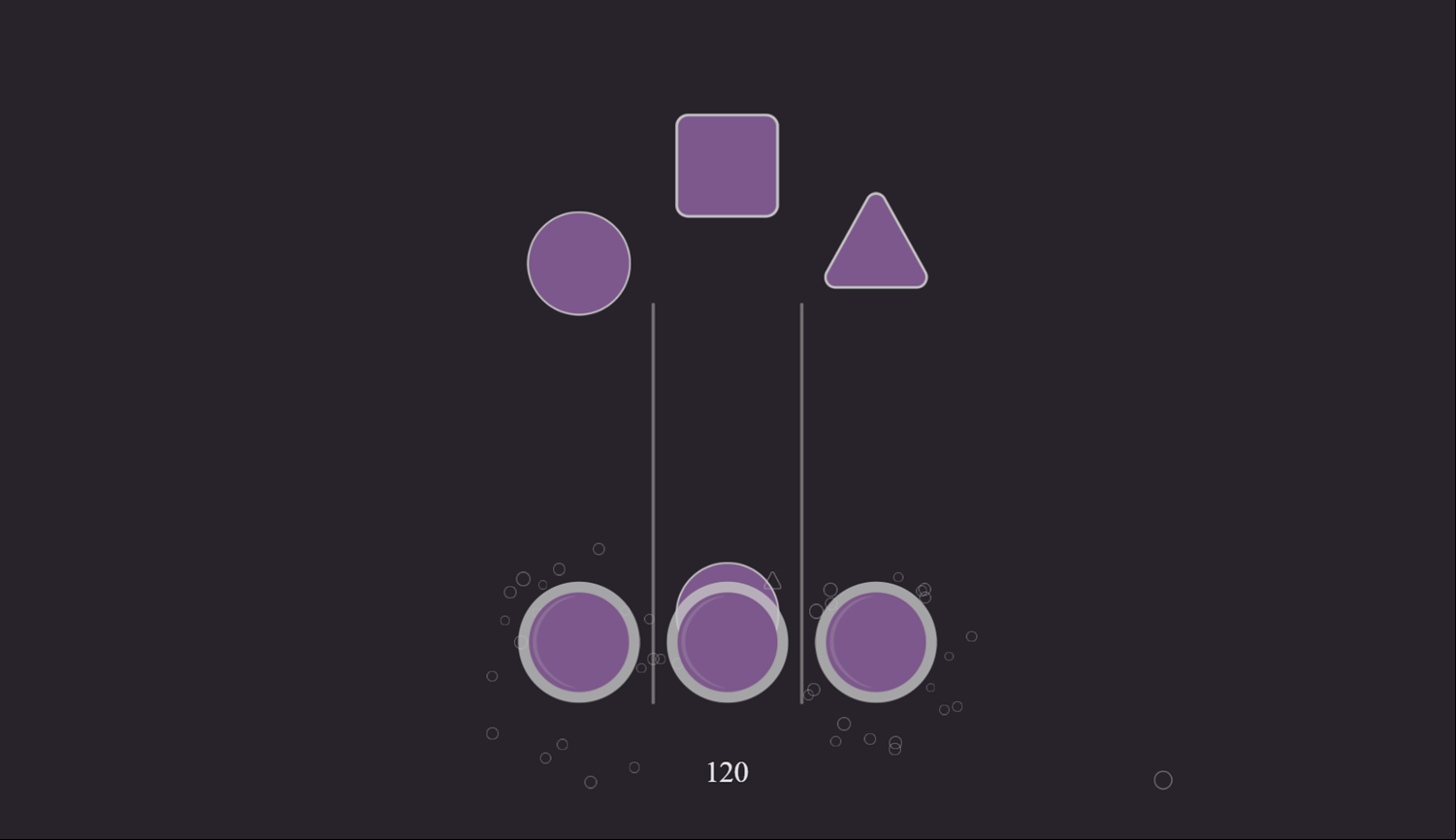 Shapes Game Play Screenshot.
