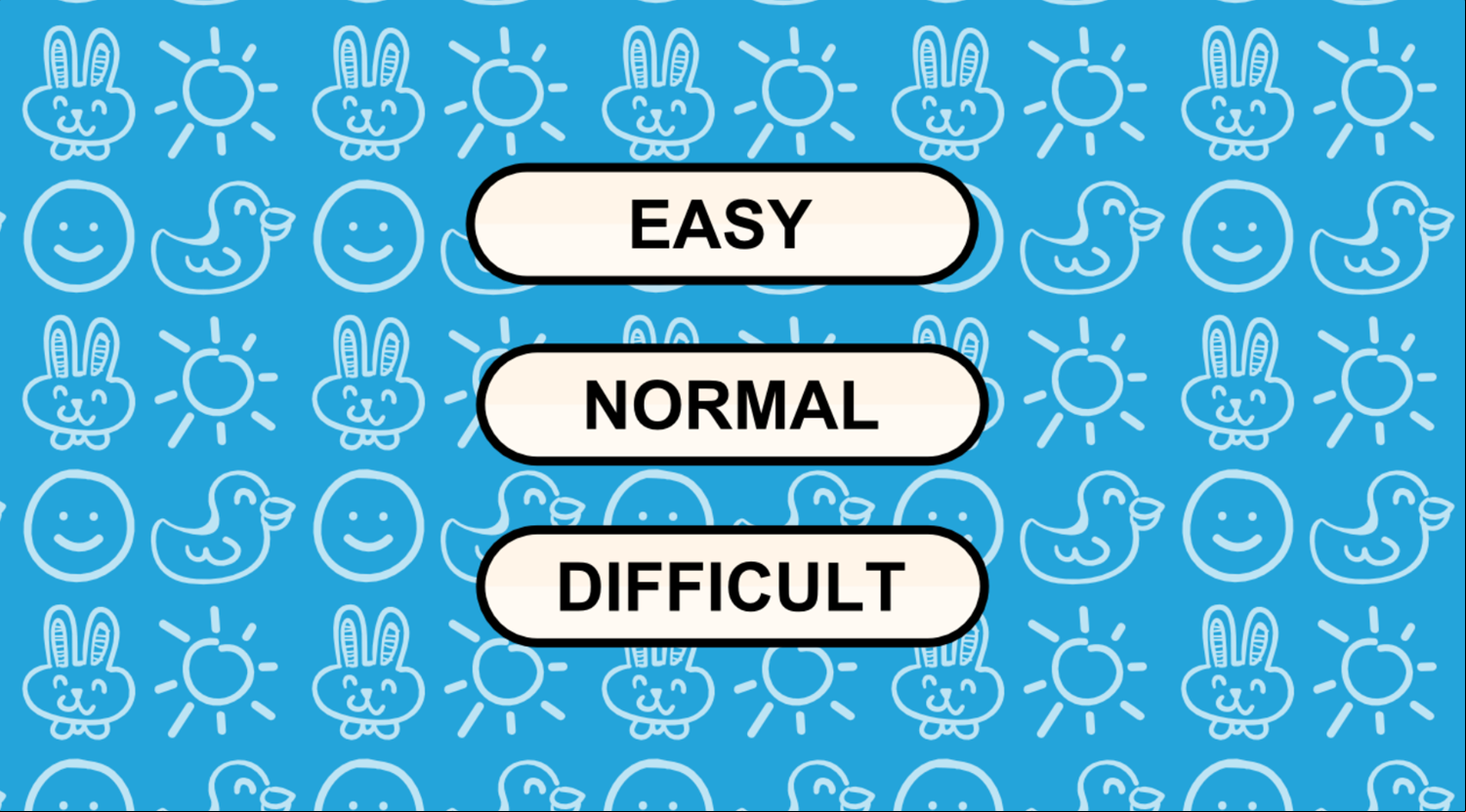 Shapes Wheel Game Difficulty Select Screenshot.