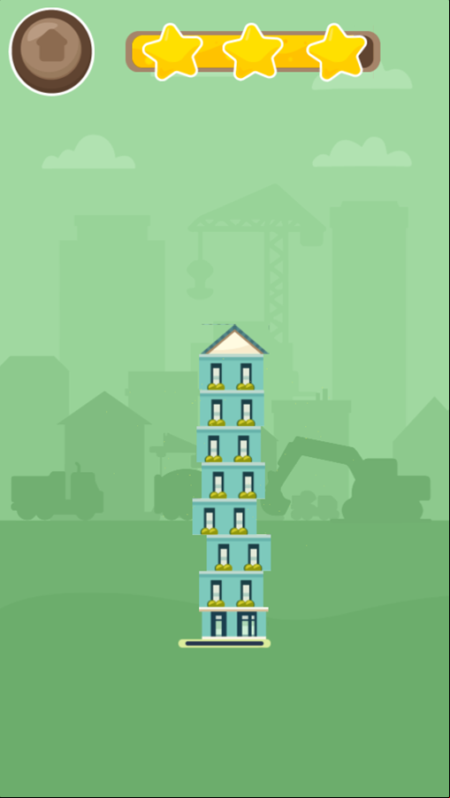 Skyscraper Game Level Complete Screenshot.