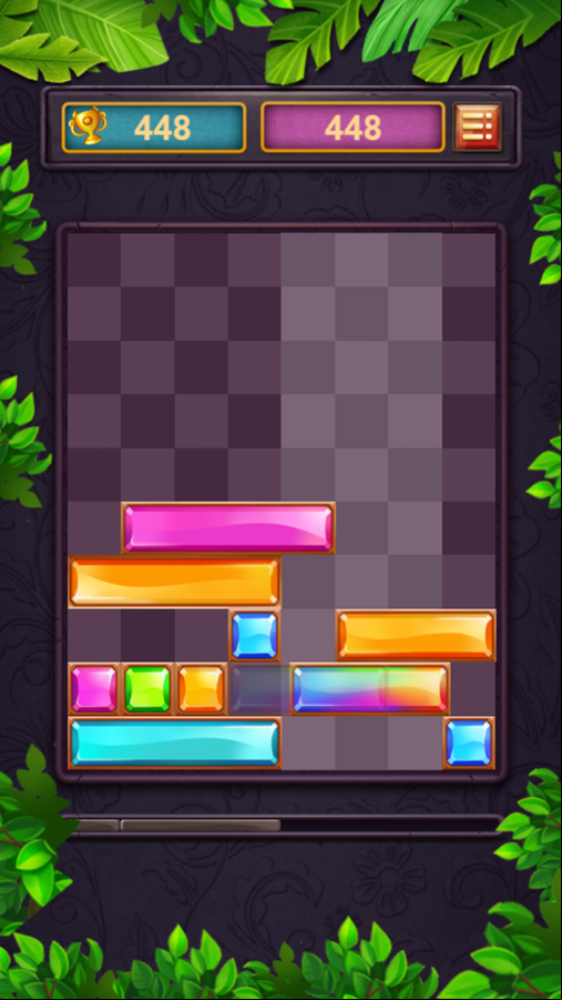 Slide Blocks Game Play Screenshot.