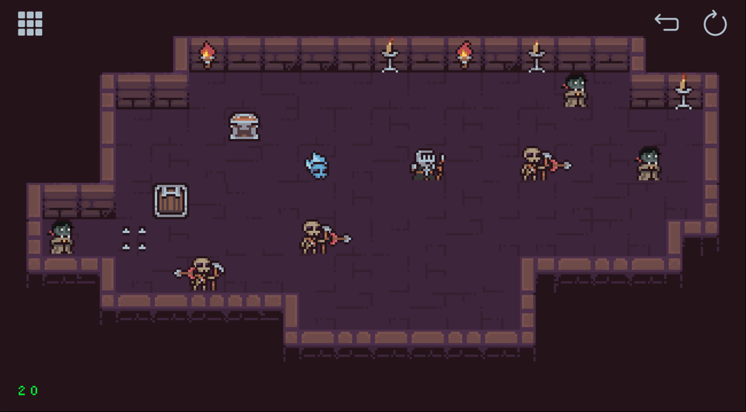 Slidungeon 2 Game Final Level Screenshot.