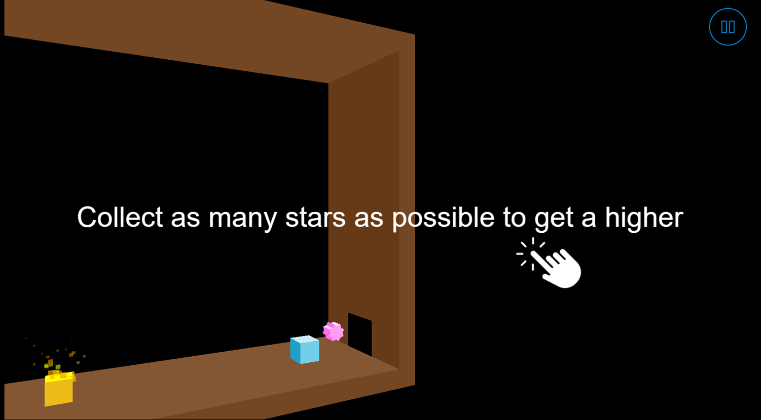 Slime Square Game Instructions Screenshot.