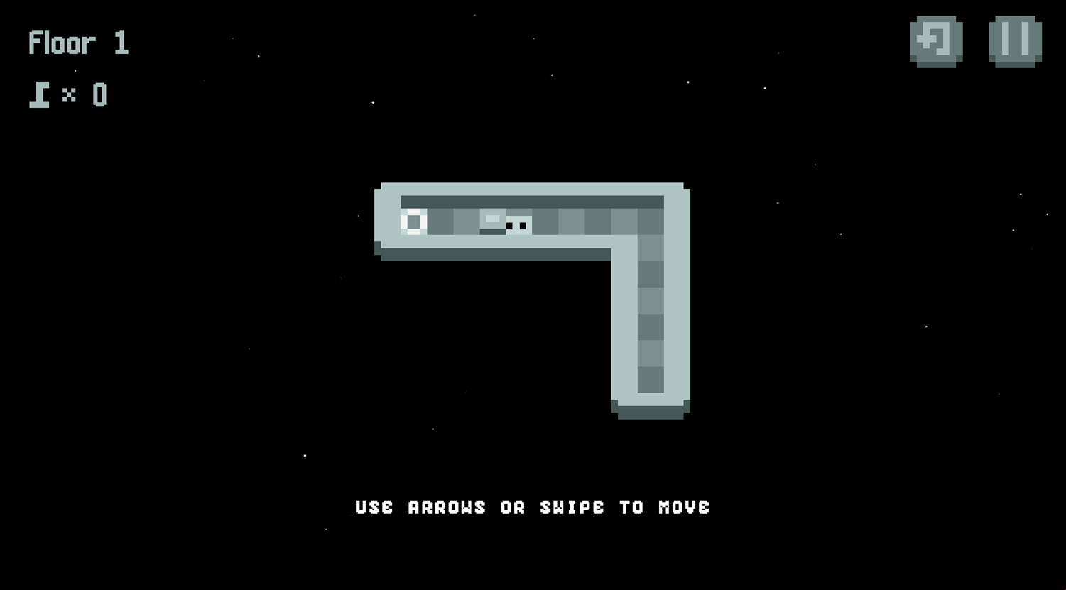 Space Slide Puzzle Game Level Play Screenshot.
