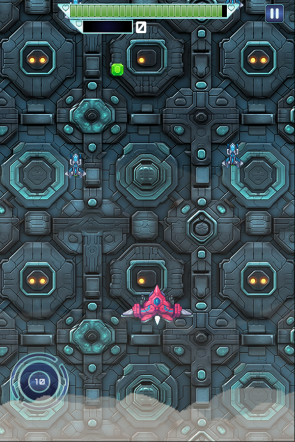 Spaceship Destruction Game Level Start Screenshot.
