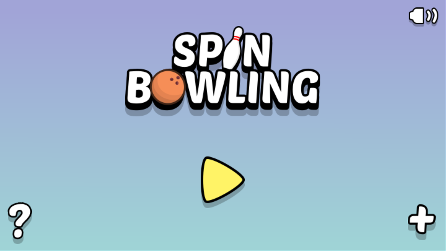 Spin Bowling Game Welcome Screen Screenshot.