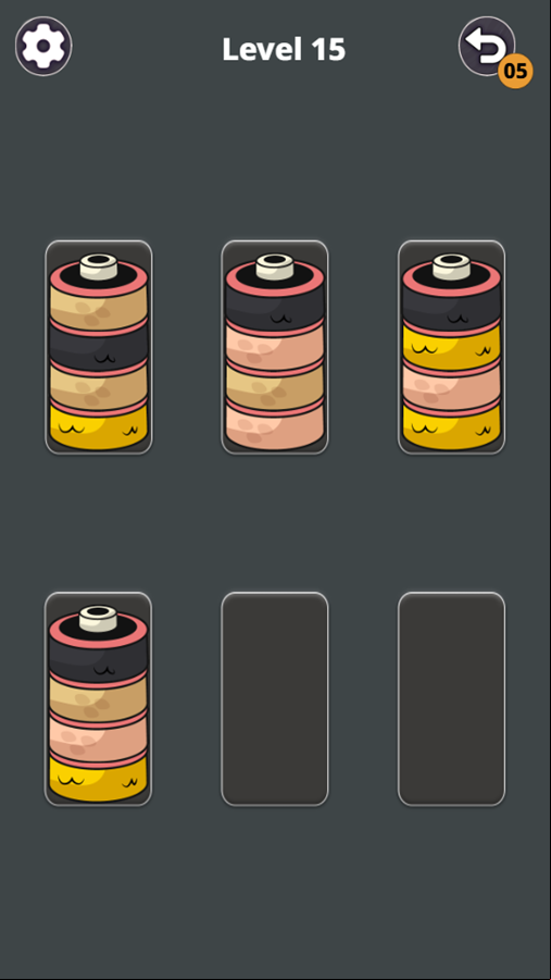 Stacked Animals Game Level Progress Screenshot.