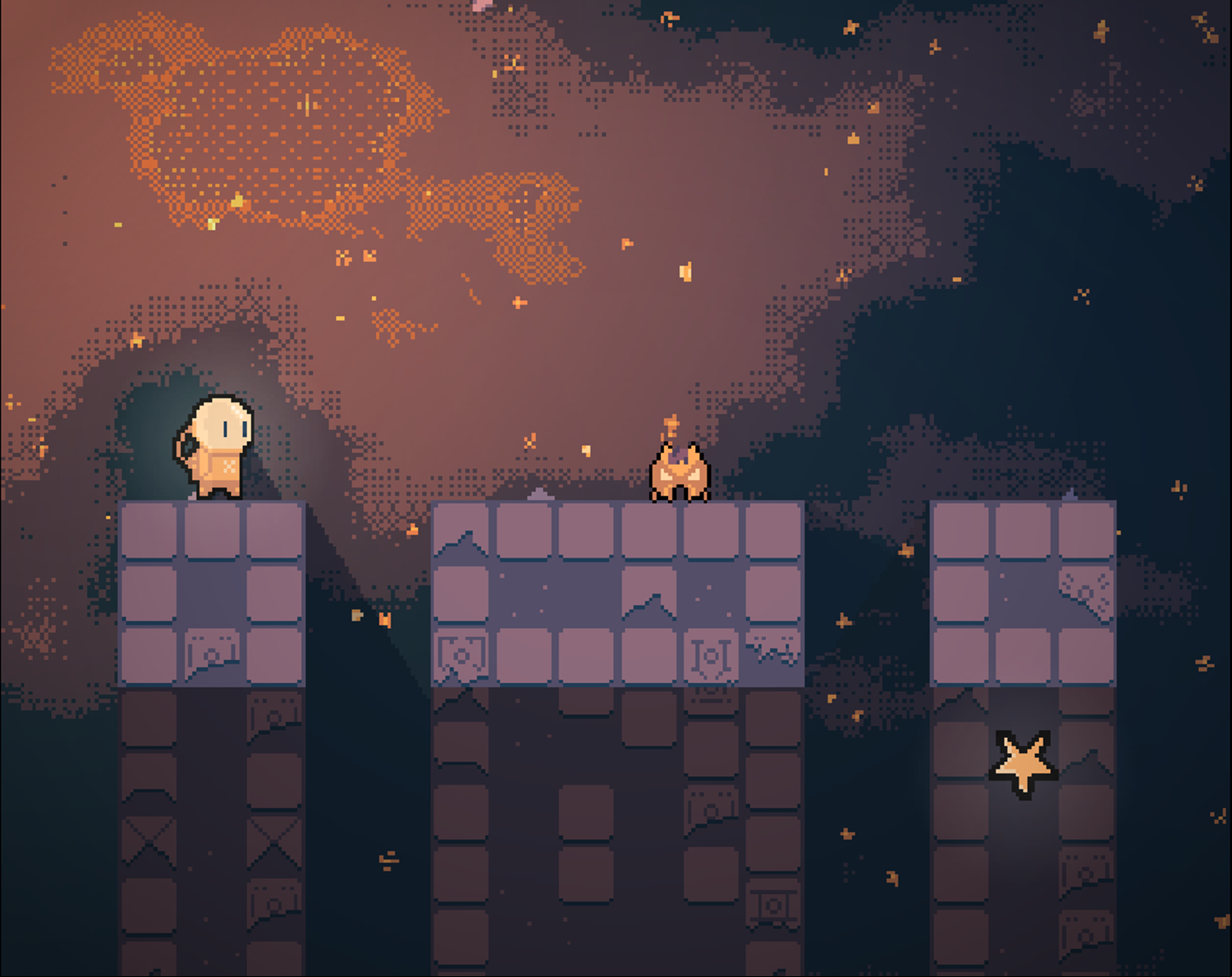 Starcatcher Game Level With an Enemy Screenshot.