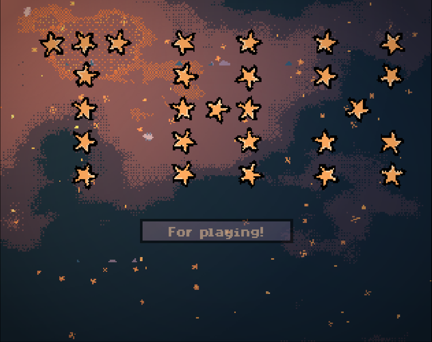 Starcatcher Game Beat Screen Screenshot.