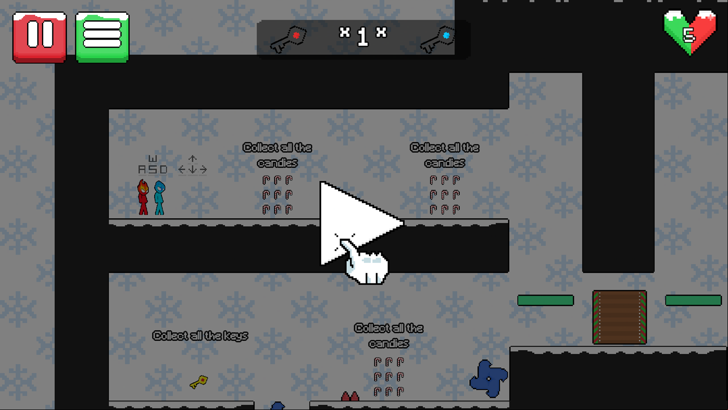 Stickboys Xmas Game Start Screenshot.