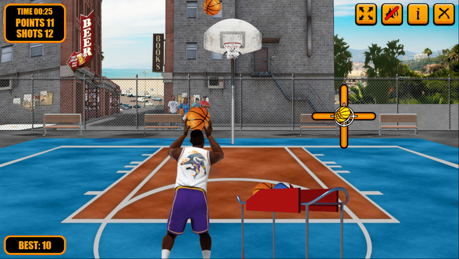 Street Basketball Game Progress Screenshot.