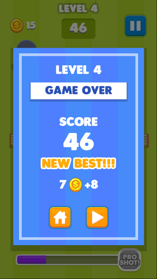Tennis is War Game Over Screenshot.