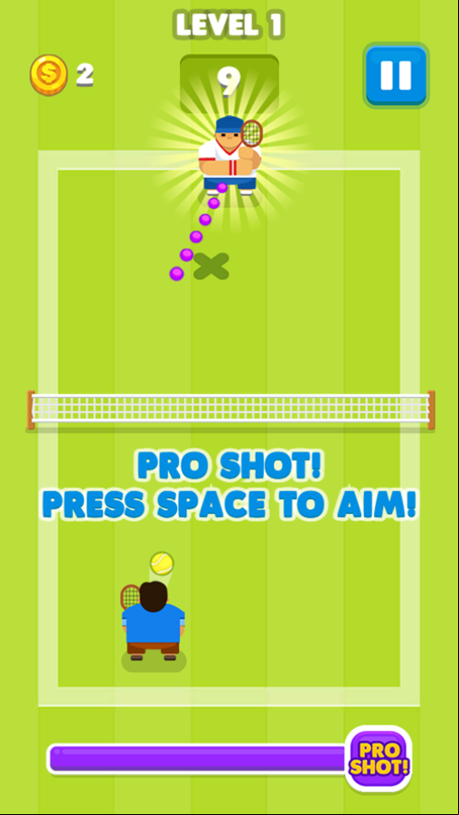 Tennis is War Game Pro Shot Screenshot.