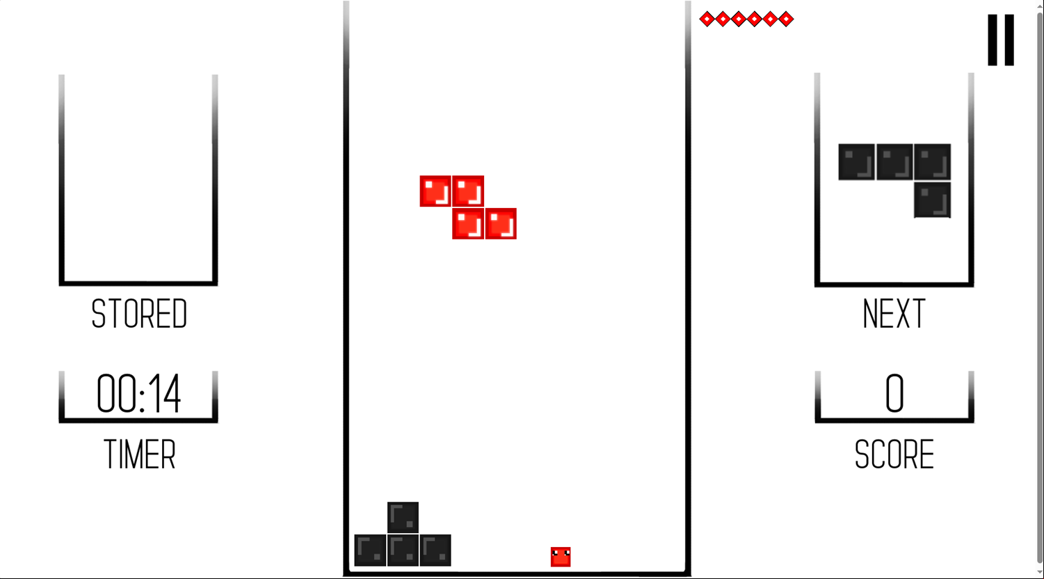 Tetrimino Game Start Screenshot.