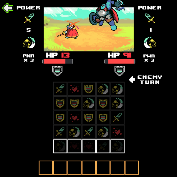 The Last Paladin Game Boss Fight Screenshot.