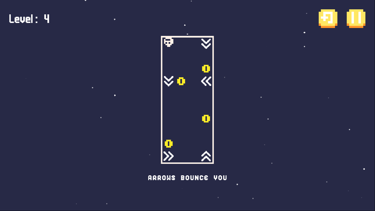 Tomb Run Puzzle 2 Game Level With Arrows Screenshot.
