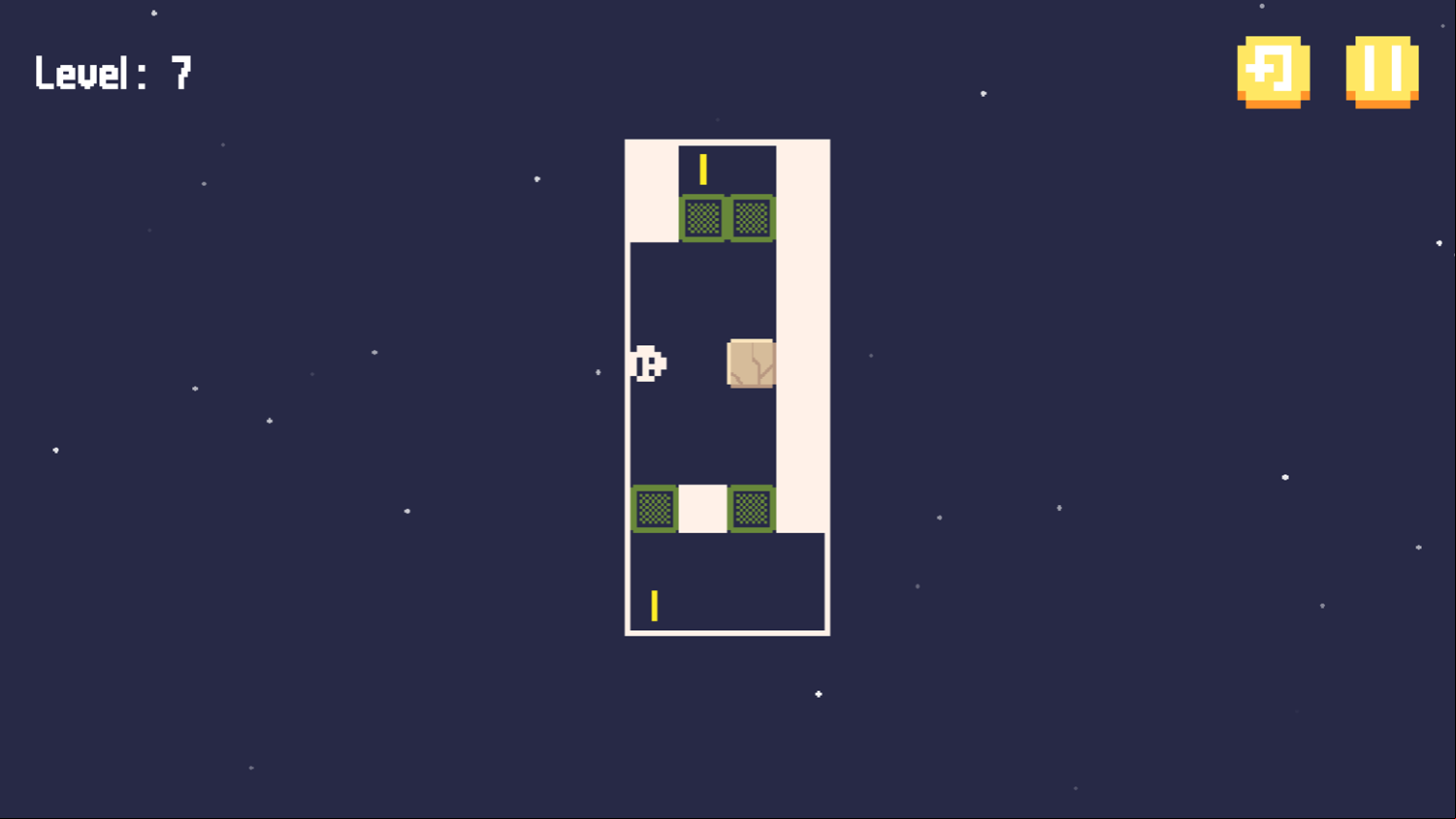 Tomb Run Puzzle 2 Game Level With Concrete Block Screenshot.