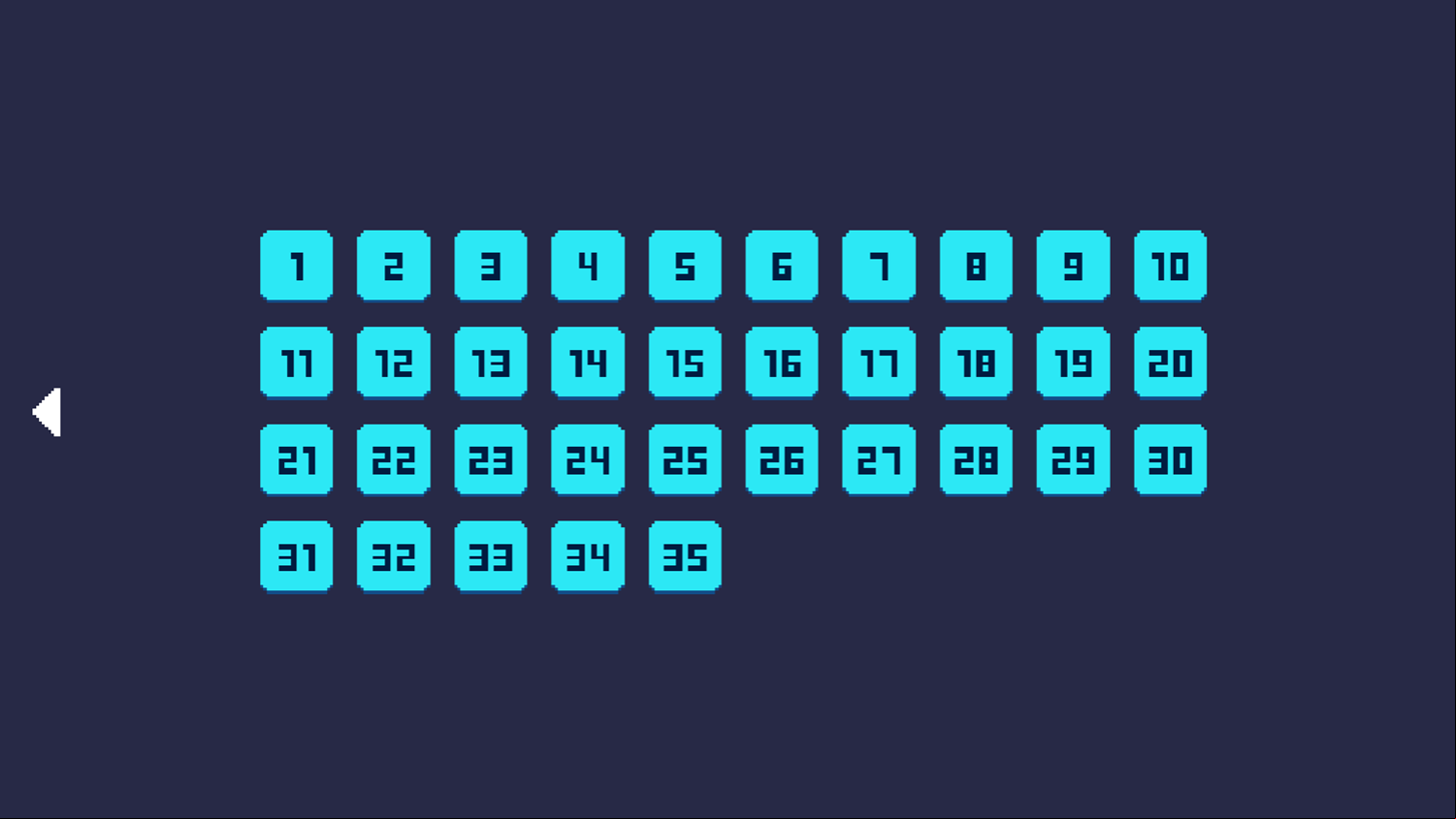 Tomb Run Puzzle 2 Game Level Select Screen Screenshot.