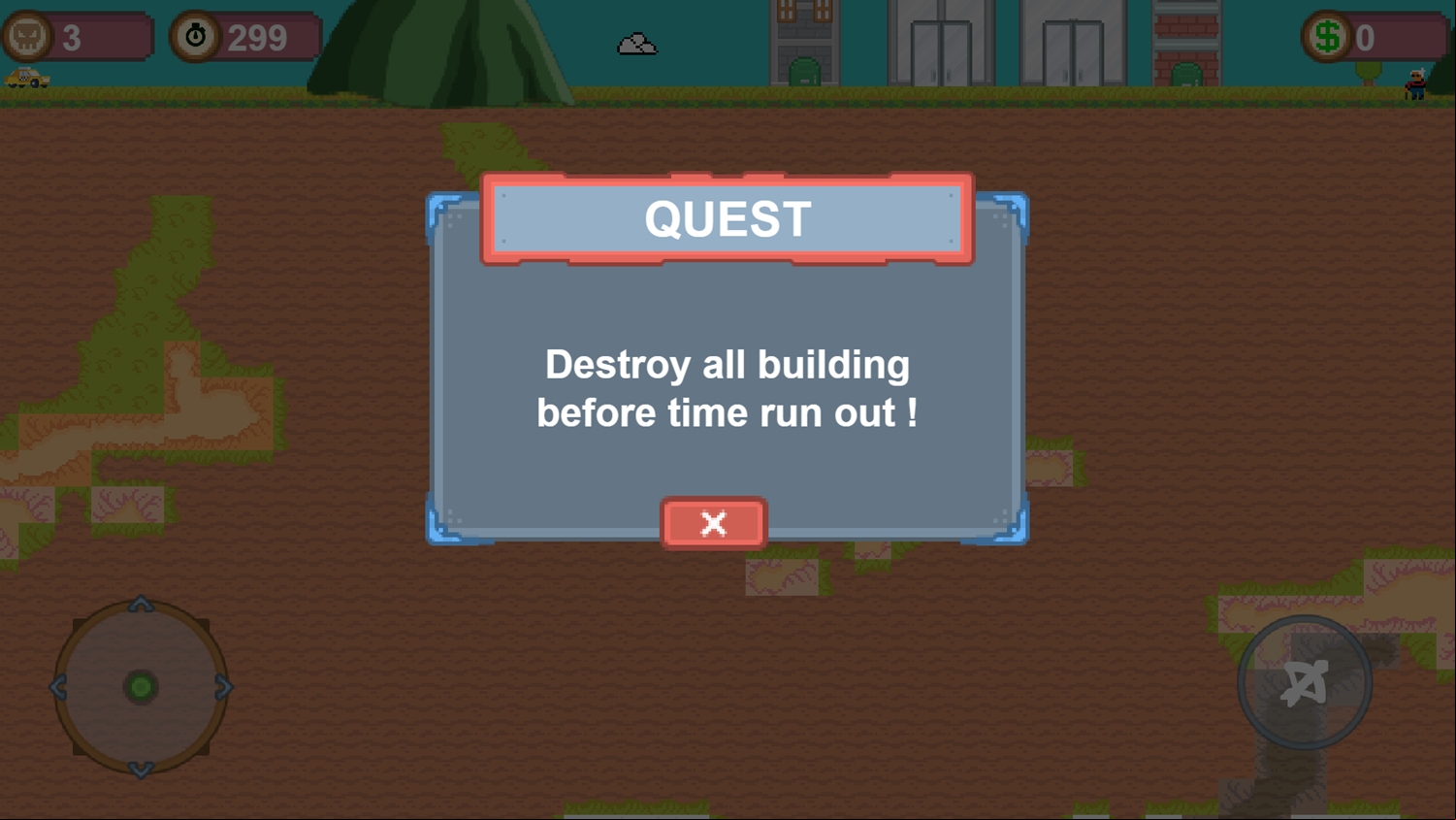 Underground Worm Game Quest Screenshot.