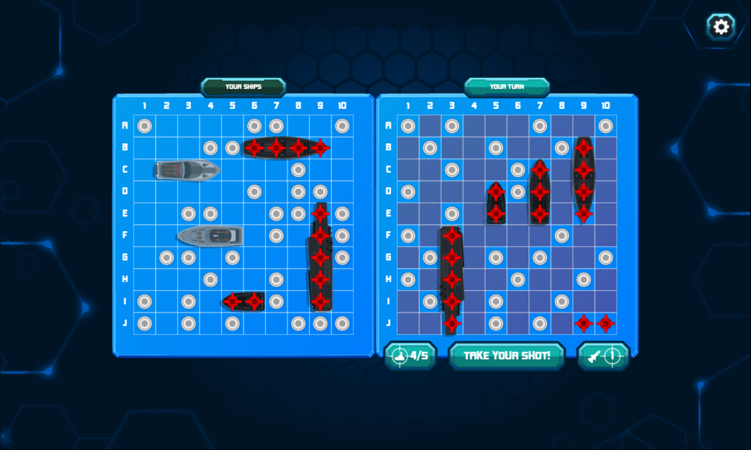 Warship Game Screenshot.